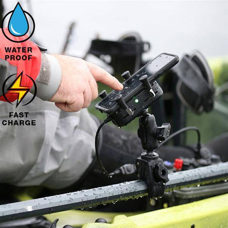 RAM® Tough-Charge™ s 10W vodotěsným bezdrátovým nabíjecím držákem X-Grip®