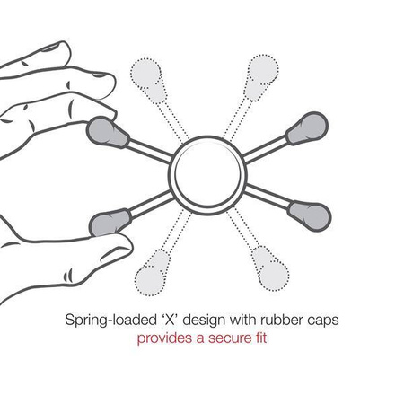 RAM® sestava - velký držák X-Grip® se základnou Tough-Claw™ na průměry 0,625 " až 1,14"