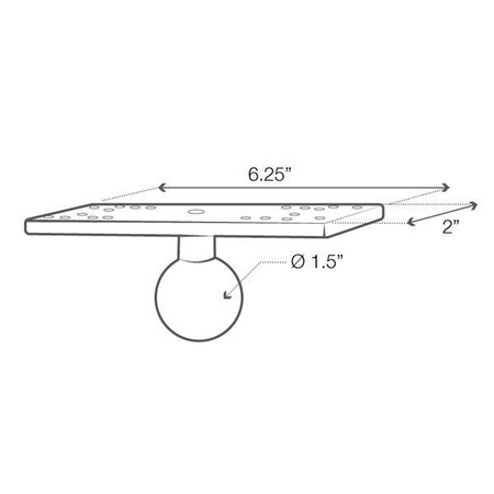 RAM® Universal Marine Electronic Ball - velikost C