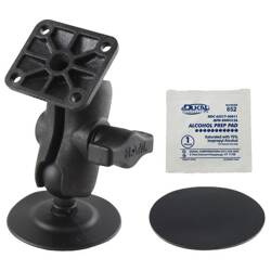 RAM® Flex Adhesive Double Ball Mount s AMPS deskou