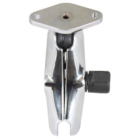 Rameno RAM® Chrome s dvojitou zásuvkou a diamantovou deskou - střední rameno