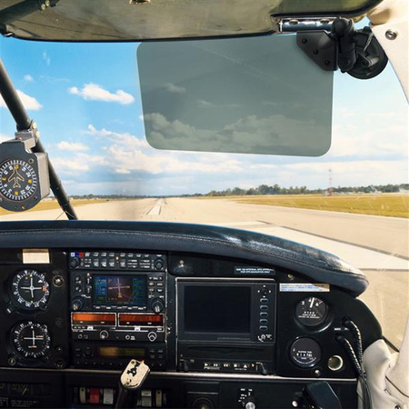 RAM® sestava - sluneční clona 7" x 13" s otočným ramenem a přísavkou 3,3"