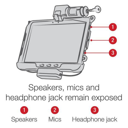 Napájecí dokovací stanice RAM® se zámkem na klíče + duální datový dok USB pro Tab Active4 Pro