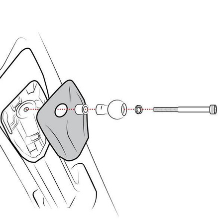 Sada náhradních šroubů M6 s kulovou základnou pro madlo RAM®