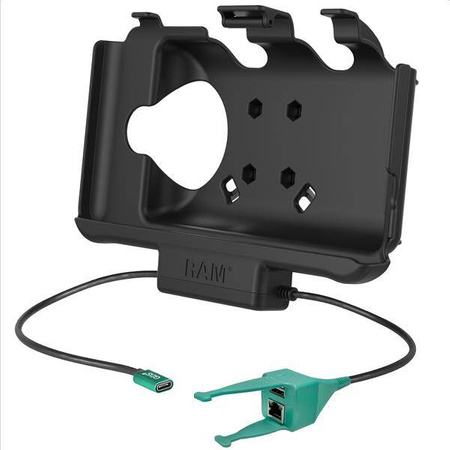 Napájecí dokovací stanice RAM® USB-C + USB-A a RJ45 Data pro Samsung Tab Active3