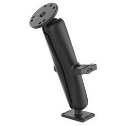 Dvojitý kulový držák RAM® s kulatými a obdélníkovými deskami - dlouhý