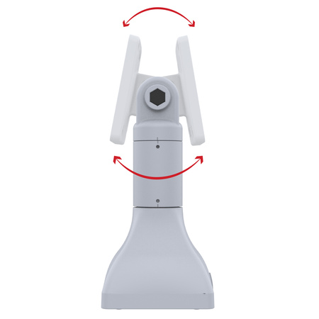 7" držák RAM® na podstavec se 75mm vzorem VESA - šedý