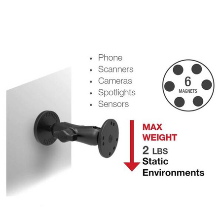 Kulová základna RAM® Tough-Mag™ o průměru 66 mm s ocelovou lepicí deskou