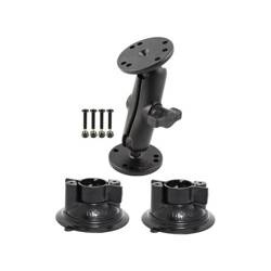 RAM® Double Ball Mount se dvěma RAM® Twist-Lock™ přísavnými základnami
