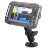 RAM® sestava - držák pro Lowrance Elite-4 & Mark-4 Series se střed. ramenem a kulatou základnou 2,5"