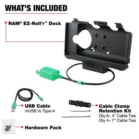 Dokovací stanice RAM® EZ Roll'r™ Dual USB Dock pro tablety Samsung Tab Active5 a 3