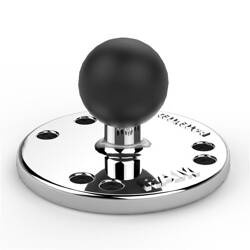 RAM® základna kulatá chromová 2,5" s kulovým kloubem 1"