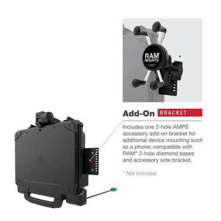 RAM® držák a dokovací stanice pro tablety Zebra ET8x 2-in-1