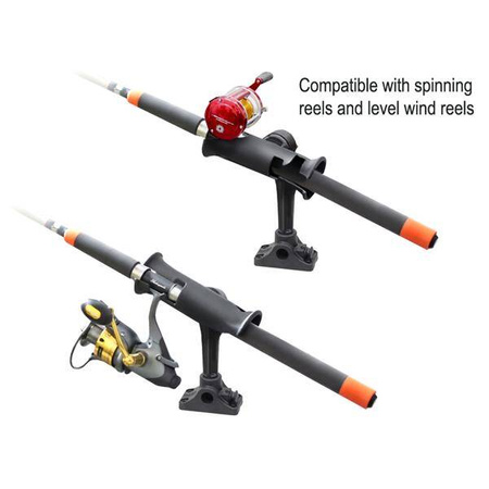 Držák prutů RAM® Tube Jr.™ s přepážkou/plochou základnou - 4" sloupek