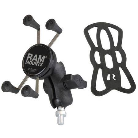 RAM® sestava - malý držák X-Grip® s krátkým ramenem a kulovým kloubem 1" se závitem 3/8"-16