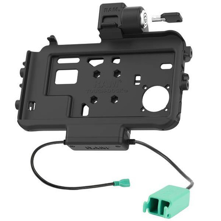 Nízkoprofilový uzamykatelný napájecí dok RAM® + duální dok USB pro Tab Active3