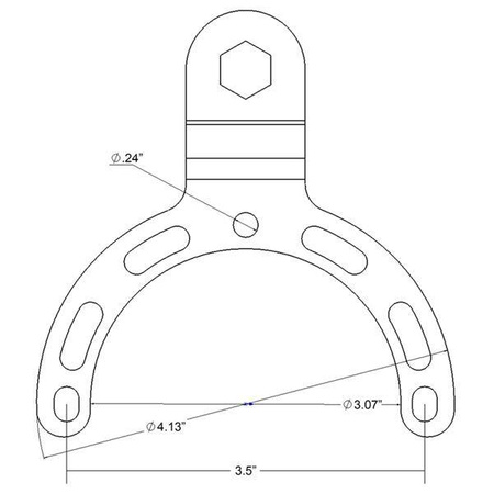 RAM® základna na víčko nádrže motocyklů Honda, Suzuki, KTM, Yamaha a Victory s kulovým kloubem 1"