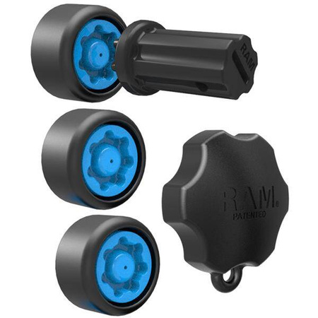 Bezpečnostní sada RAM® Pin-Lock™ pro jednoduchá otočná ramena a držáky kardanů