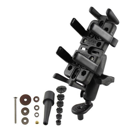 RAM® sestava - univerzální držák Finger-Grip™ se středním ramenem a základnou na vidlici