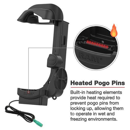 Napájený dok RAM® pro Zebra MC9300 - vyhřívané kolíky