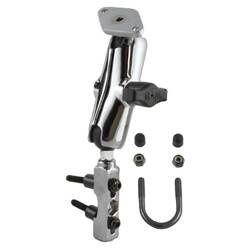 RAM® Chrome držák motocyklové brzdy/spojky s diamantovou deskou