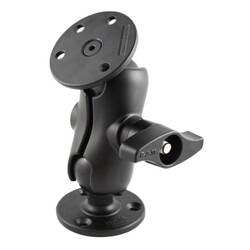 Dvojitý kulový držák RAM® s kulatými deskami vyztuženými ocelí - velikost D krátký