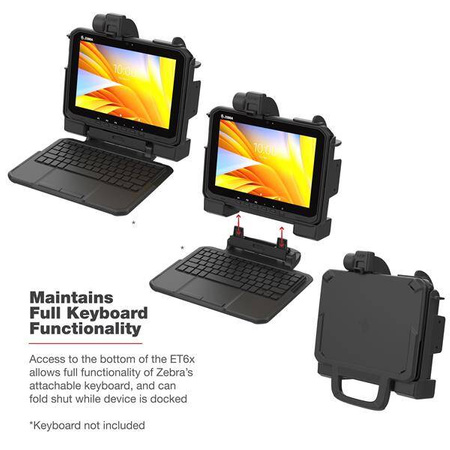 RAM ® Power + Dual USB Locking Dock pro Zebra ET6x