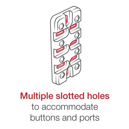 RAM® sestava - univ.držák Finger-Grip™ se stř.ramenem a úchytem U-Bolt na průměr 0,5" až 1,25"