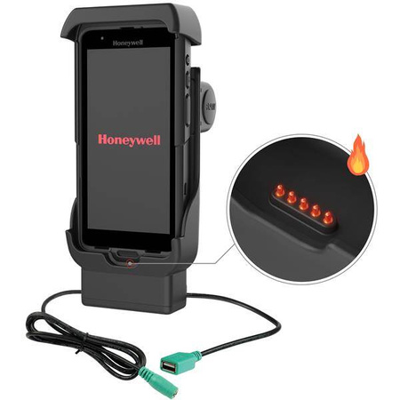 Napájený dok RAM® + USB-A pro Honeywell CT40/45/47 - vyhřívané kolíky