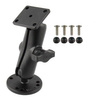 RAM® Drill-Down Double Ball Mount s obdélníkovou deskou AMPS a hardwarem