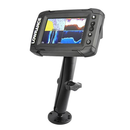 RAM® Double Ball Mount pro Lowrance Elite-4 a Mark-4