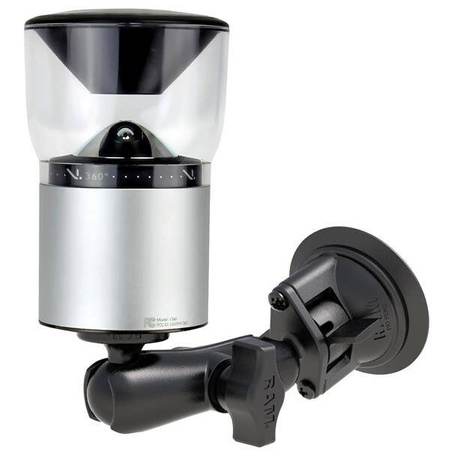 Držák RAM® Twist-Lock™ s přísavkou a adaptérem pro fotoaparát 1/4"-20 - středně velký