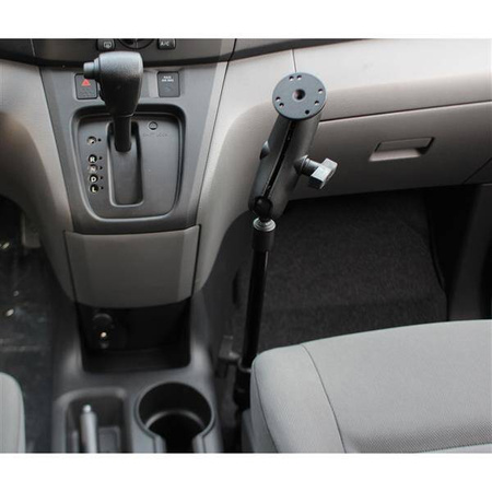 RAM® sestava - základna do kolejnice sedadla s 12" tyčí se středním ramenem a kulatou základnou 2,5"