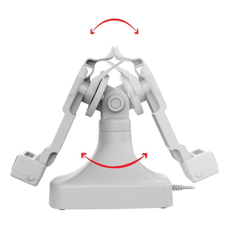 Dokovací stanice GDS® Uni-Conn™ s naklápěním a otáčením a USB-C + data - šedá